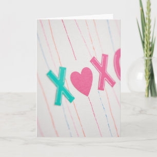 Hartelijk Handgemaakt Xoxo Kaart