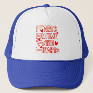 Hartelijk ritme met hart trucker pet
