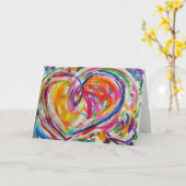 Hartelijk schilderen Wenskaart voor aangepaste kun Kaart (Gele Bloem)