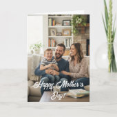 Hartelijk script gepersonaliseerde fotokaart kaart (Voorkant)