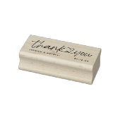Hartelijk verbonden script bedankt 	rubberstempel (Stempel)