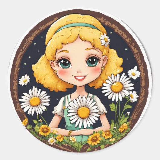 Hartelijk welkom! ronde sticker (Voorkant)