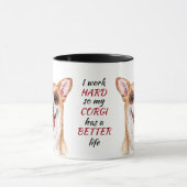 Hartelijk werk voor mijn Corgi Dog Mok (Midden)
