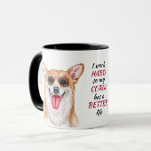 Hartelijk werk voor mijn Corgi Dog Mok (Voorkant links)
