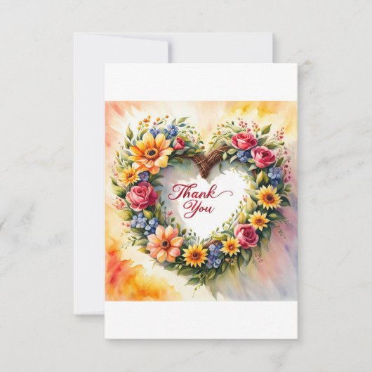 Hartelijke Bedankt! Bedankkaart (Voorkant)