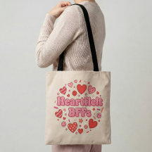 Hartelijke BFF's Vriendschaps Tote Tas Beste Vrien