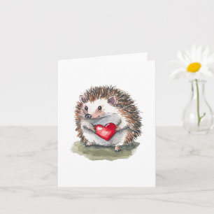Hartelijke Egel Wenskaart Kaart