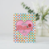 Hartelijke Elegante Moederdag Ontwerp Briefkaart (Staand voorkant)