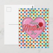 Hartelijke Elegante Moederdag Ontwerp Briefkaart (Voorkant / Achterkant)