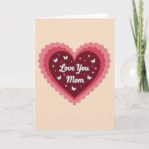 Hartelijke Liefde Voor Jou Moeder Kunstkaart Kaart