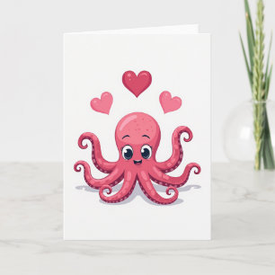 Hartelijke Octopus Kunstkaart Kaart