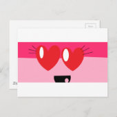 hartelijke ogen briefkaart (Voorkant / Achterkant)