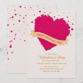 Hartelijke Valentijnsdag 2 uitnodiging (Voorkant / Achterkant)