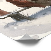 Hartelijke wensen Black Santa's Nice List Poster (Hoek)