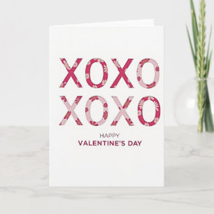 Hartelijke Xoxo Bloemkaart Kaart