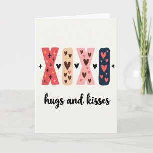 Hartelijke Xoxo Knuffels Kusjes Kaart