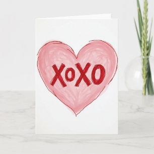 Hartelijke Xoxo Kunstkaart Kaart