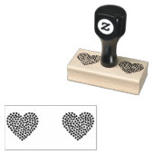 harteloosje met engel-pijl-boog rubberstempel (Gestempeld)