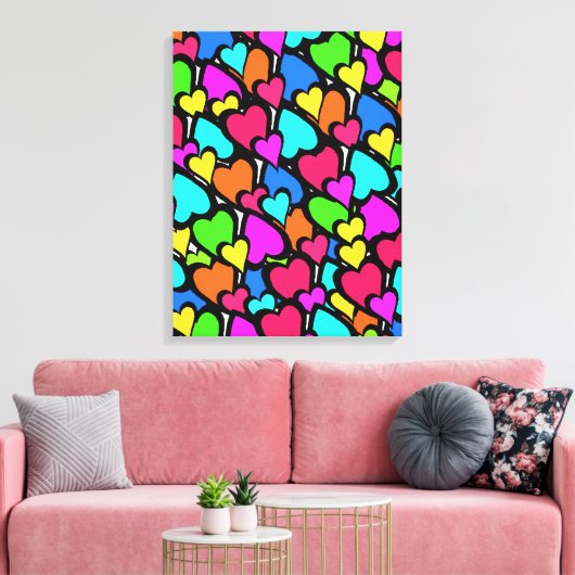 Harten 2011 canvas afdruk (Insitu (Woonkamer))