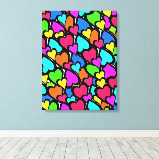 Harten 2011 canvas afdruk (Insitu (Houten vloer))