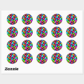 Harten 2011 ronde sticker (Vel)