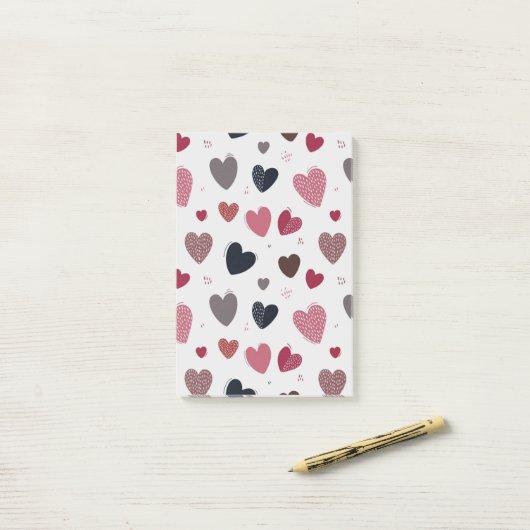 Harten 3 post-it® notes (Op bureau)