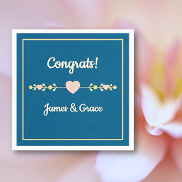 Harten! Aangepast verlovingsfeestje  Servet