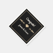 Harten! Aangepast verlovingsfeestje  Servet (Hoek)