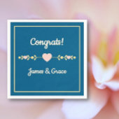 Harten! Aangepaste verlovingsfeestje Servet