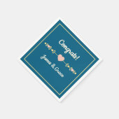 Harten! Aangepaste verlovingsfeestje Servet (Hoek)