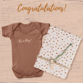 Harten - Aardtoon op wit cement Inpakpapier Vel