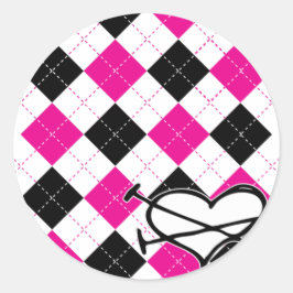 Harten & Argyle Ronde Sticker