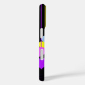 Harten bungelen op zwart Case-Mate iPhone case (Achterkant / Rechts)