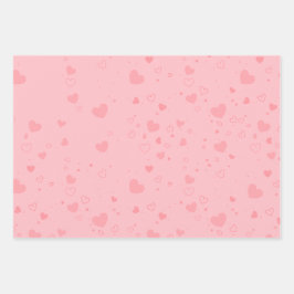 Harten cadeau wraper inpakpapier vel