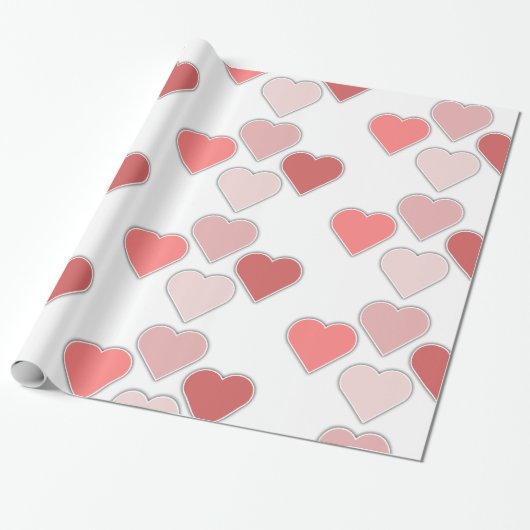 Harten Cadeaupapier (Uitgerold)