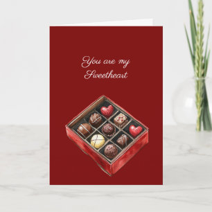 Harten & Chocolade Liefje Kaart