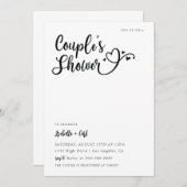 Harten Couple's Douche Kaart (Voorkant / Achterkant)