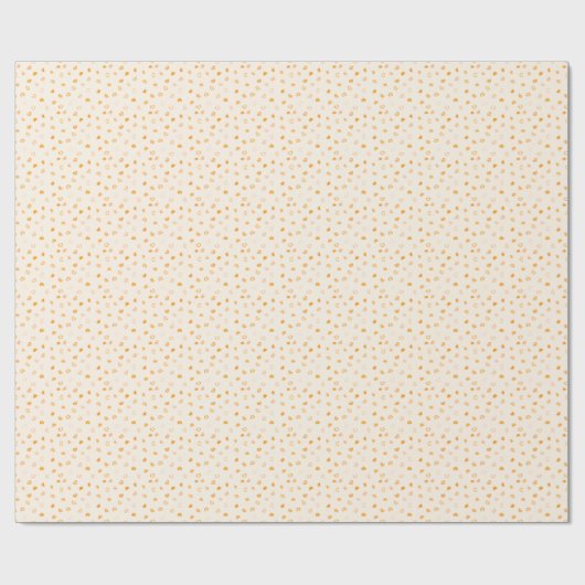 Harten - Donker Sinaasappel op Licht Sinaasappel - Cadeaupapier (Vlak)