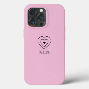 Harten Eenvoudige Hand Getekende Elke Kleur Naam iPhone 13 Pro Hoesje