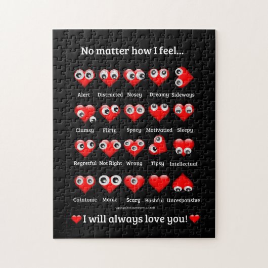 Harten Emoties, Valentijn Puzzel (Verticaal)