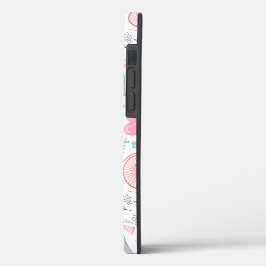 Harten en bloemen Case-Mate iPhone case (Achterkant / Links)