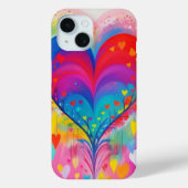 harten en bloemen Case-Mate iPhone case (Achterkant)