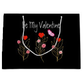 Harten en bloemen groot cadeauzakje (Voorkant)