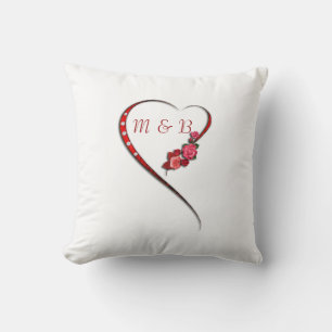 Harten en bloemen Pillow Kussen