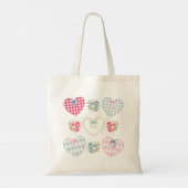Harten en bloemen! tote bag (Achterkant)