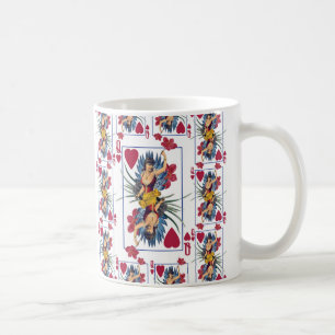 Harten- en bloemenkoningin koffiemok