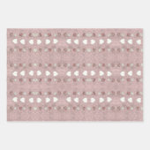 Harten en bloesems inpakpapier vel (Voorkant)