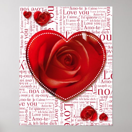 Harten en brieven - poster (Voorkant)