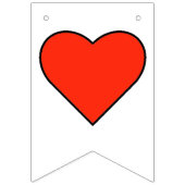 Harten en Cupido Valentijnsdag Banner (Eerste vlag)