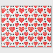 Harten en Cupids Valentijn Cadeaupapier (Vlak)